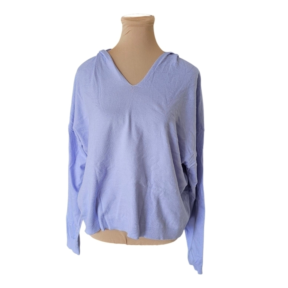 Magaschoni Light Purple Super Soft Relaxed Long Sleeve Sweatshirt Sz XL